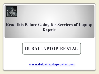 Read this Before Going for Services of Laptop Repair