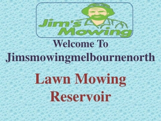 Lawn Mowing Reservoir