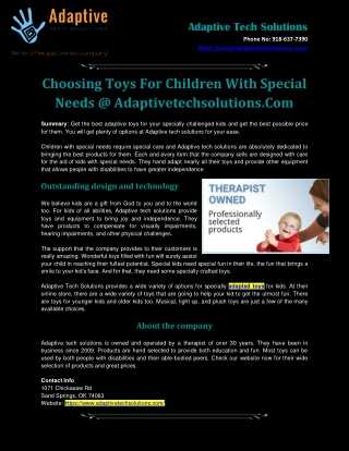 Adaptive Equipment For Adults