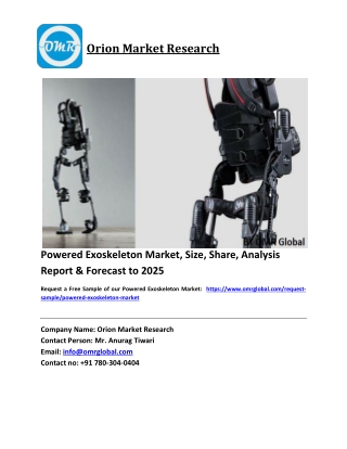 Powered Exoskeleton Market Growth, Size, Share, Industry Report and Forecast 2018-2023