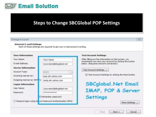 1-800-316-3088 Steps to Change SBCGlobal POP Settings
