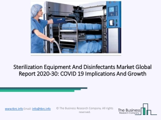 Sterilization Equipment And Disinfectants Market Size, Growth, Opportunity and Forecast to 2030