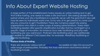 Info About Expert Website Hosting