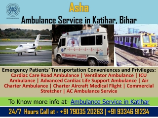 Avail of Customized ICU Ambulance Service in Katihar | Asha Ambulance