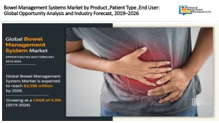 Bowel Management Systems Market Expected to Reach $3.59 Billion by 2026