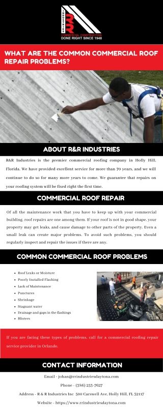 What Are the Common Commercial Roof Repair Problems?