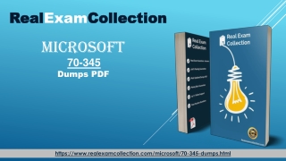 Easily Pass Microsoft 70-345 Exams with Our Dumps & PDF - Realexamcollection