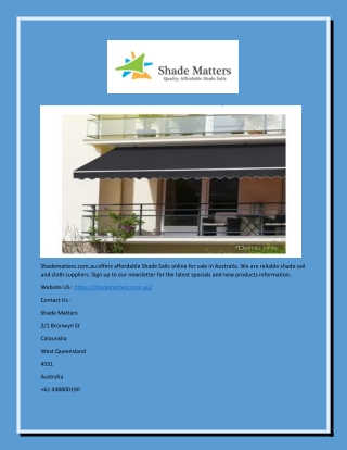 Large Shade Sails - |-( Shadematters.com.au )