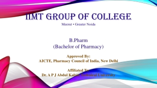 B pharma college in delhi ncr-IIMT Group of college