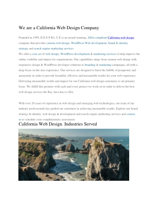 Web Design San Francisco
