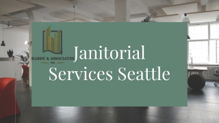 Find Best Cleaning offers At Janitorial Services Seattle