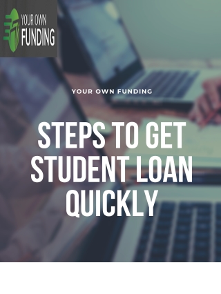 Finance Your Higher Studies | Student Loan | Your Own Funding