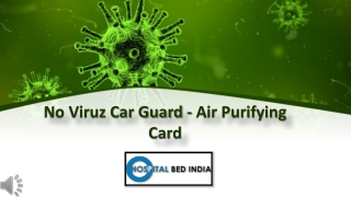 No viruz Car Gard-Air Purifying Card Online at Best Prices In India – Hospital Bed India