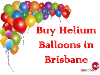 Buy Helium Balloons in Brisbane