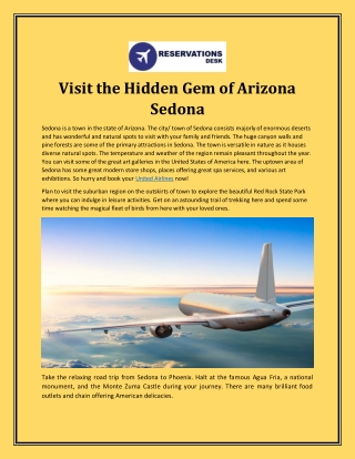 Visit the Hidden Gem of Arizona Sedona
