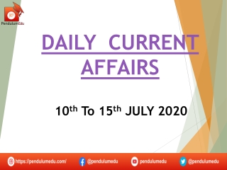 Daily current affairs in english 2020