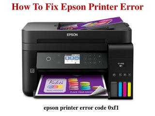 How to fix epson printer error code 0xf1