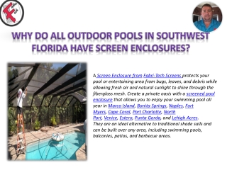 Types of Pool Enclosure Screen Materials in Fort Myers, Florida