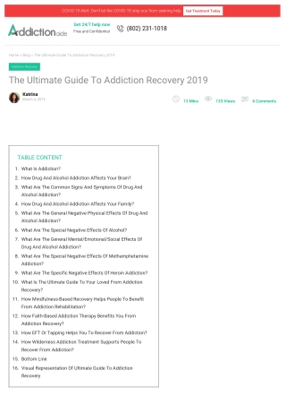 The Ultimate Guide To Addiction Recovery 2019