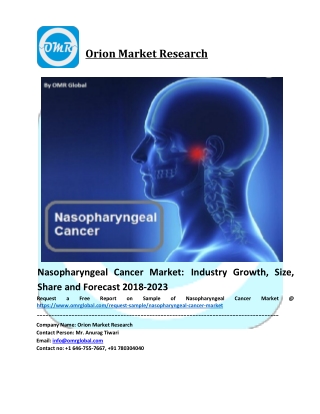 Nasopharyngeal Cancer Market Size, Share, Analysis, Industry Report and Forecast to 2023