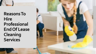 Reasons To Hire Professional Cleaning Services in Barton