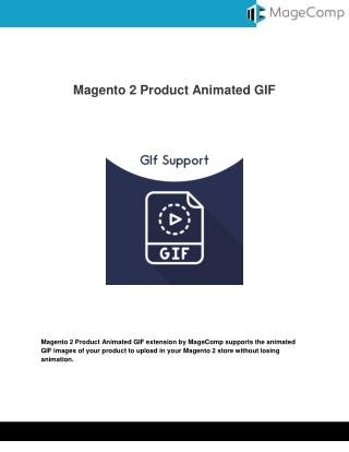 Magento 2 Product Animated GIF