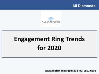 Engagement ring trends for 2020