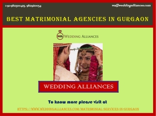 Know Your Best Matrimonial Agencies in Gurgaon