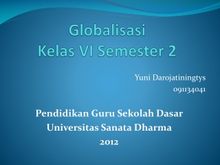 globalisasi kelas VI semester 2