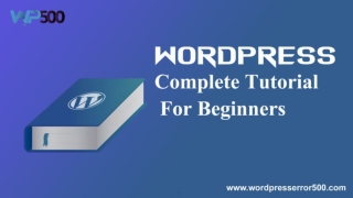WordPress Basic Tutorial For Beginners