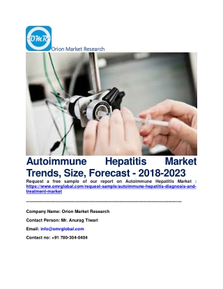 Autoimmune Hepatitis Market Trends, Size, Forecast - 2018-2023