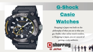 Buy Casio G-Shock Watch Online - Shopping In Jappan