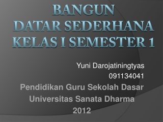 materi bangun datar kelas 1 semester 1