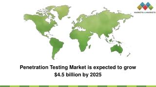 Penetration Testing Market is projected to register a moderate 21.8 % CAGR in the forecast period.