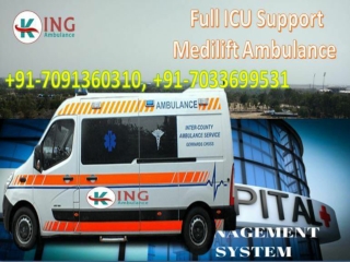 Take Best Medical Support Ambulance Service in Patna