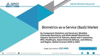 Biometrics as a Service Market – Global- Industry Trends and report forecast 2025