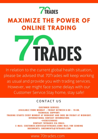 Forex - Trade - Trade with 70Trades - 70trades.com