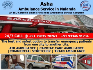 Take Fast Ambulance Service in Nalanda at least price | ASHA