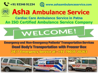 Travel with Trustful Ambulance Service in Patna | ASHA