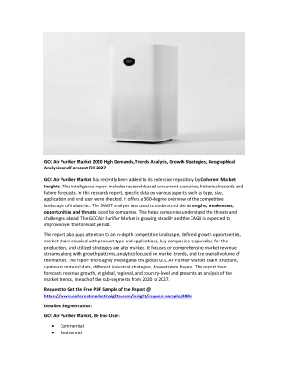 GCC Air Purifier Market