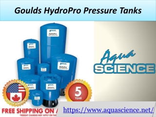 Goulds HydroPro Pressure Tanks