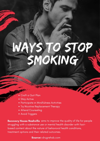 Ways to Stop Smoking