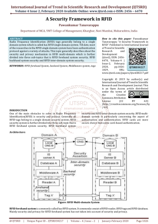 A Security Framework in RFID