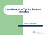 Lead Generation Tips for Software Marketers