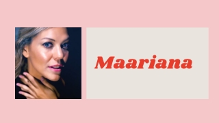 Opera singer Maariana