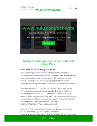 How to activate hulu | visit www.hulu.com/activate