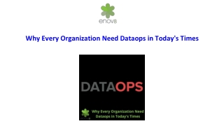Why Every Organization Need Dataops in Today's Times