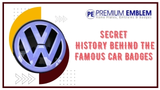 Upgrade Your Car with Custom Vehicle Emblem by Premium Emblem