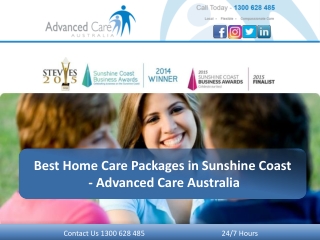 Best Home Care Packages in Sunshine Coast - Advanced Care Australia