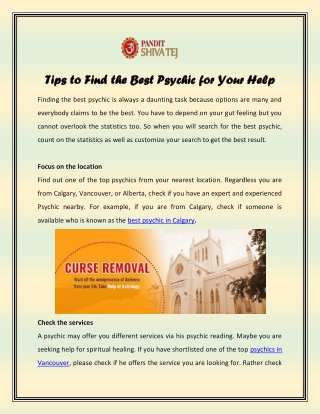 Tips to Find the Best Psychic for Your Help
